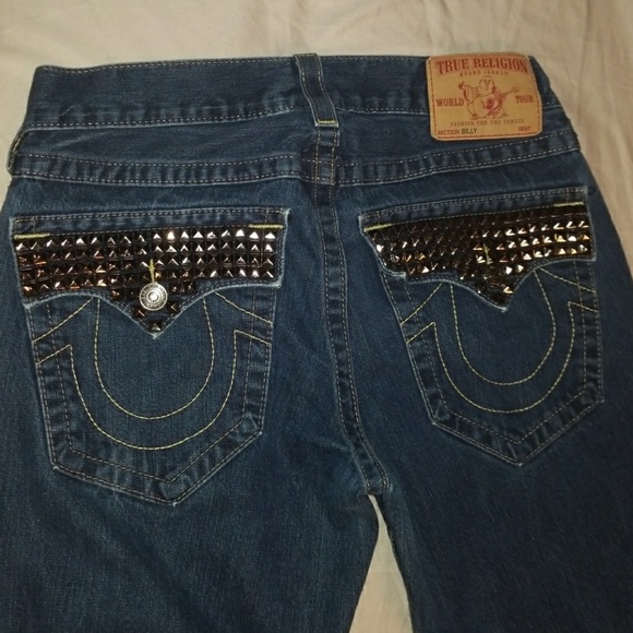 true religion studded jeans